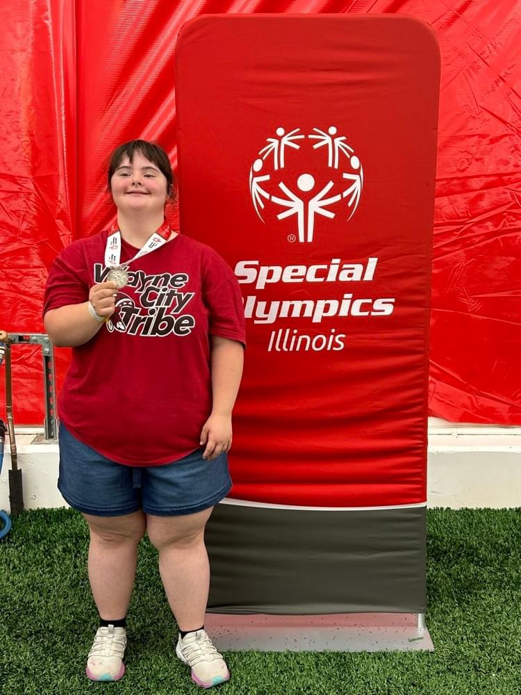 Lambert Takes Second in IL Special Olympics Softball Toss