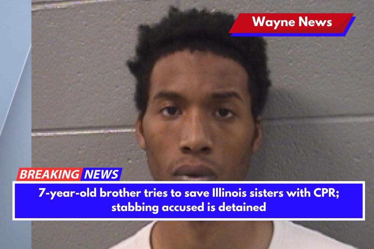 7-year-old brother tries to save Illinois sisters with CPR; stabbing accused is detained