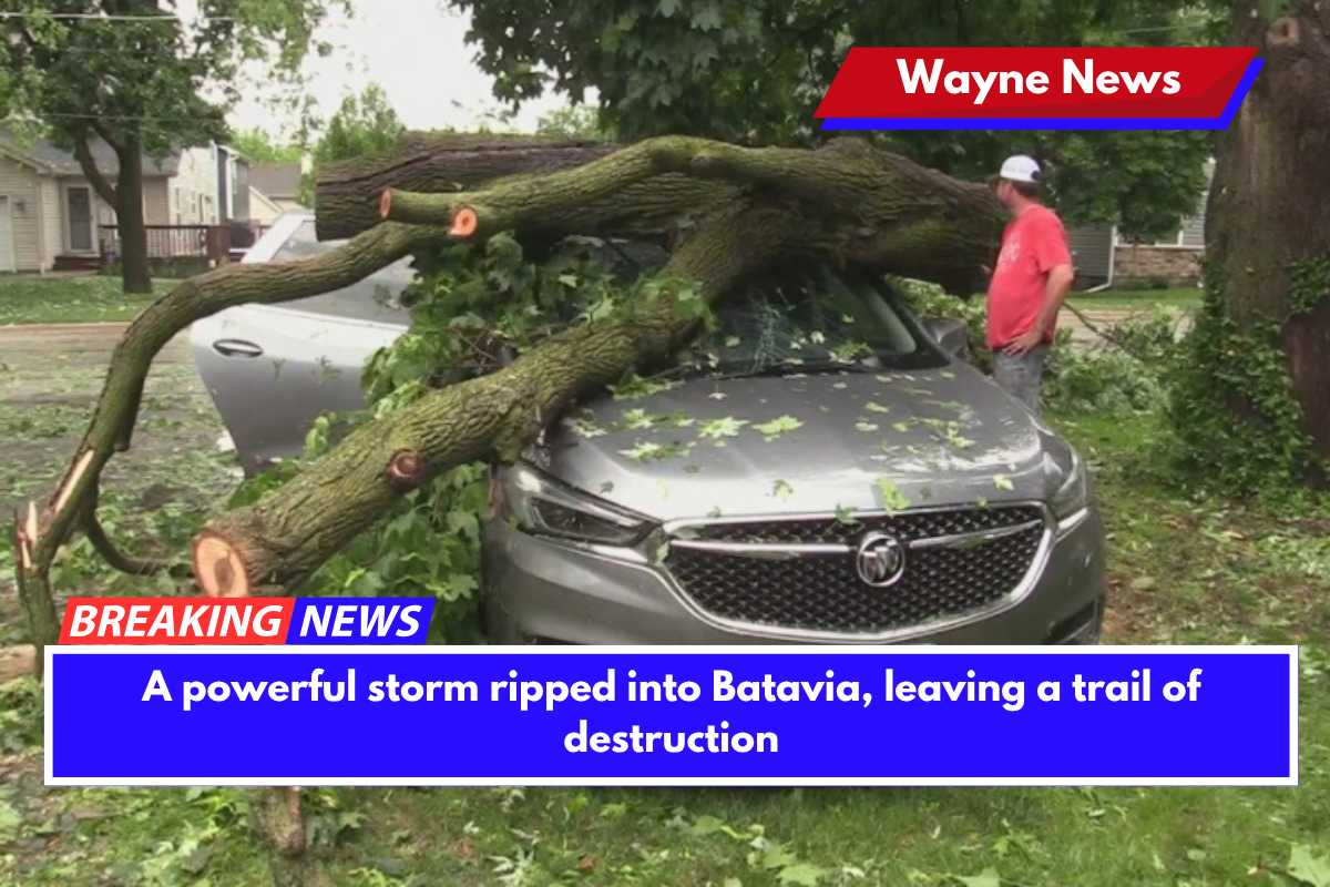 A powerful storm ripped into Batavia, leaving a trail of destruction