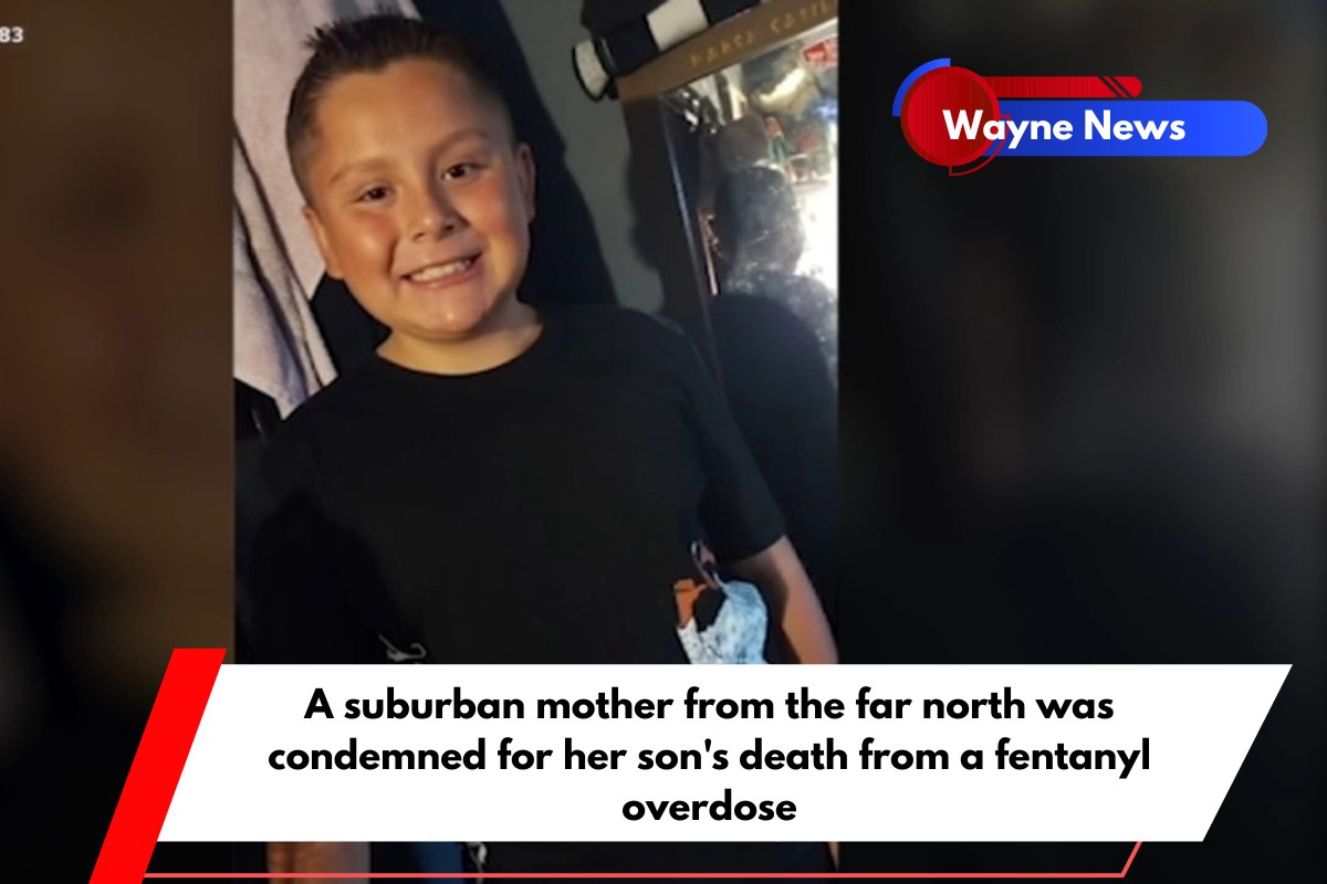 A suburban mother from the far north was condemned for her son's death from a fentanyl overdose