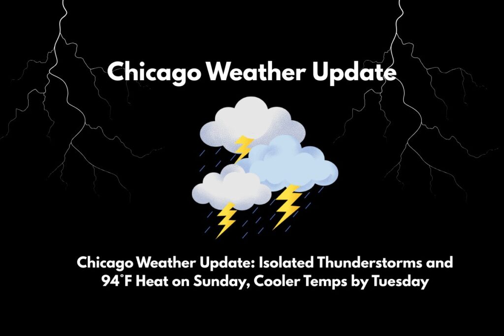 Chicago Weather Update Isolated Thunderstorms and 94°F Heat on Sunday, Cooler Temps by Tuesday