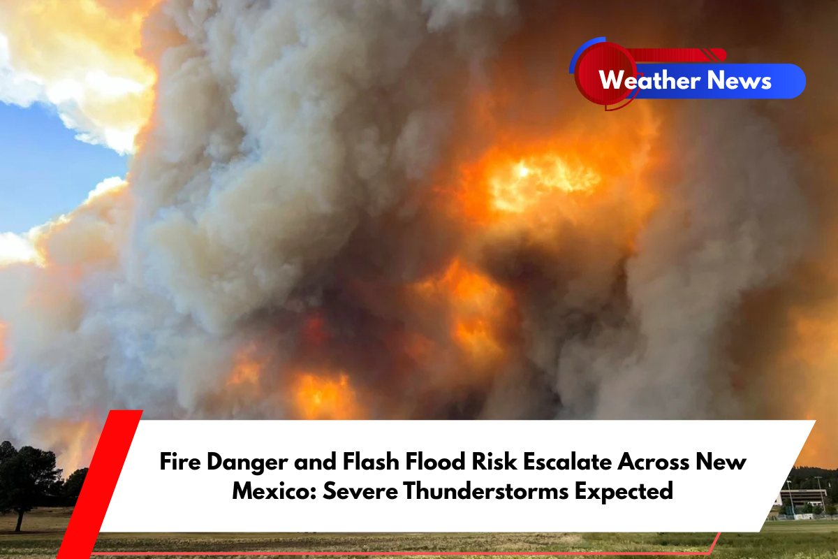 Fire Danger and Flash Flood Risk Escalate Across New Mexico Severe Thunderstorms Expected