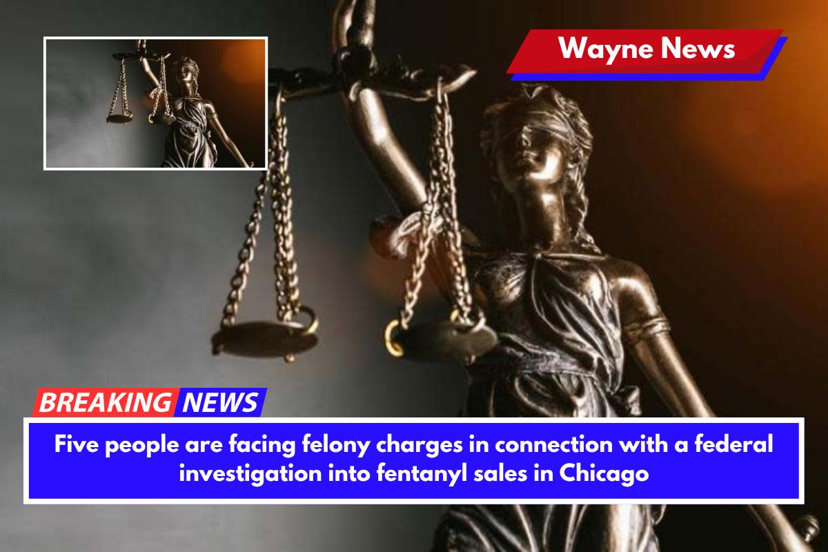 Five people are facing felony charges in connection with a federal investigation into fentanyl sales in Chicago