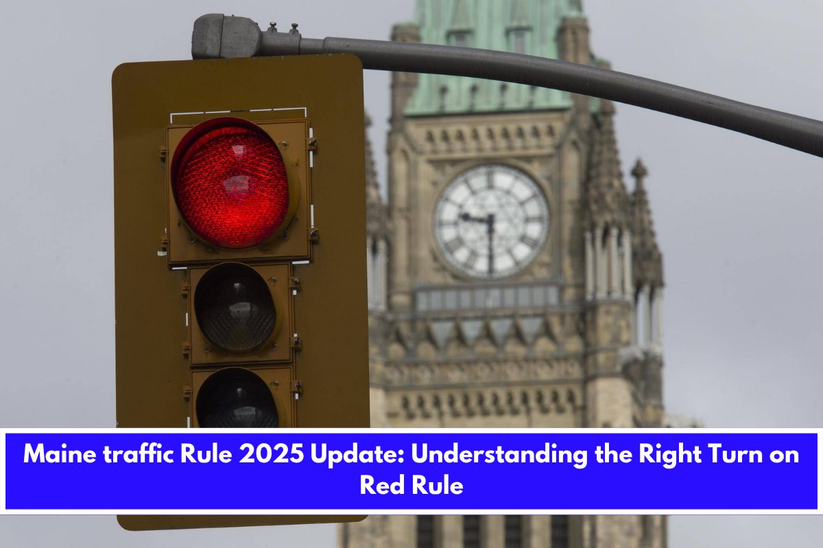 Maine traffic Rule 2025 Update Understanding the Right Turn on Red Rule