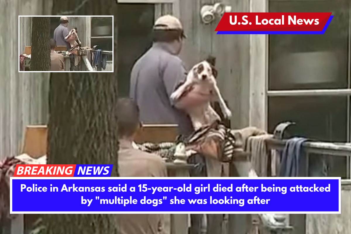 Police in Arkansas said a 15-year-old girl died after being attacked by multiple dogs she was looking after