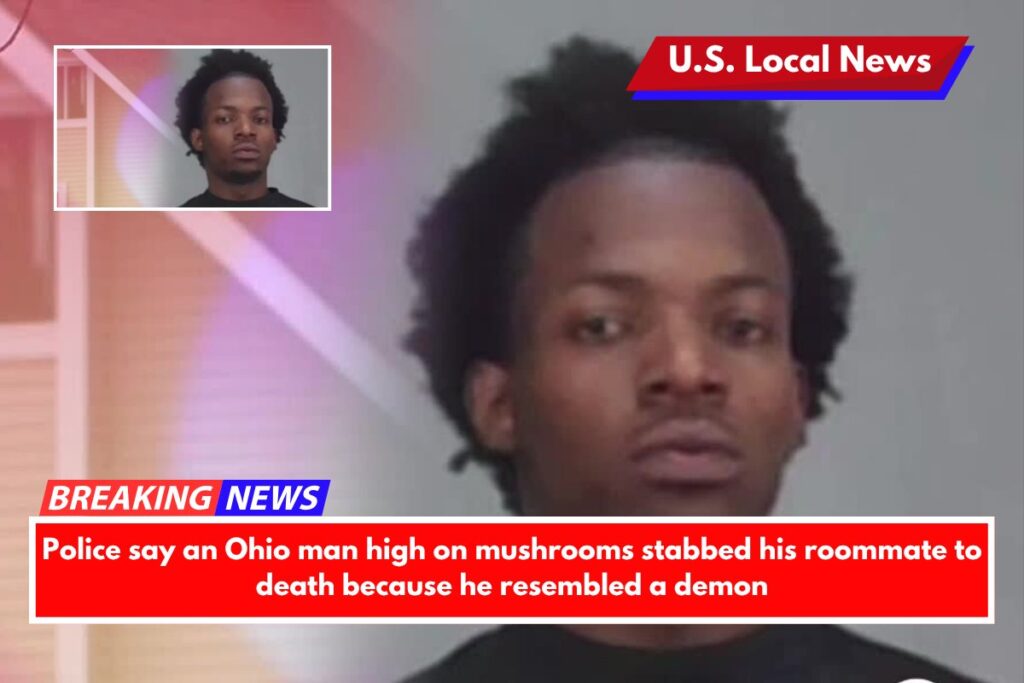 Police say an Ohio man high on mushrooms stabbed his roommate to death because he resembled a demon