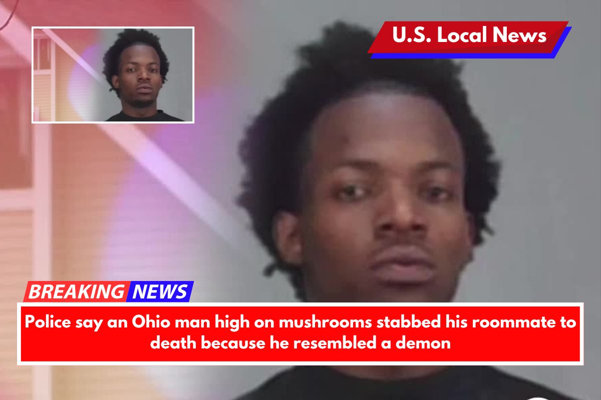 Police say an Ohio man high on mushrooms stabbed his roommate to death because he resembled a demon