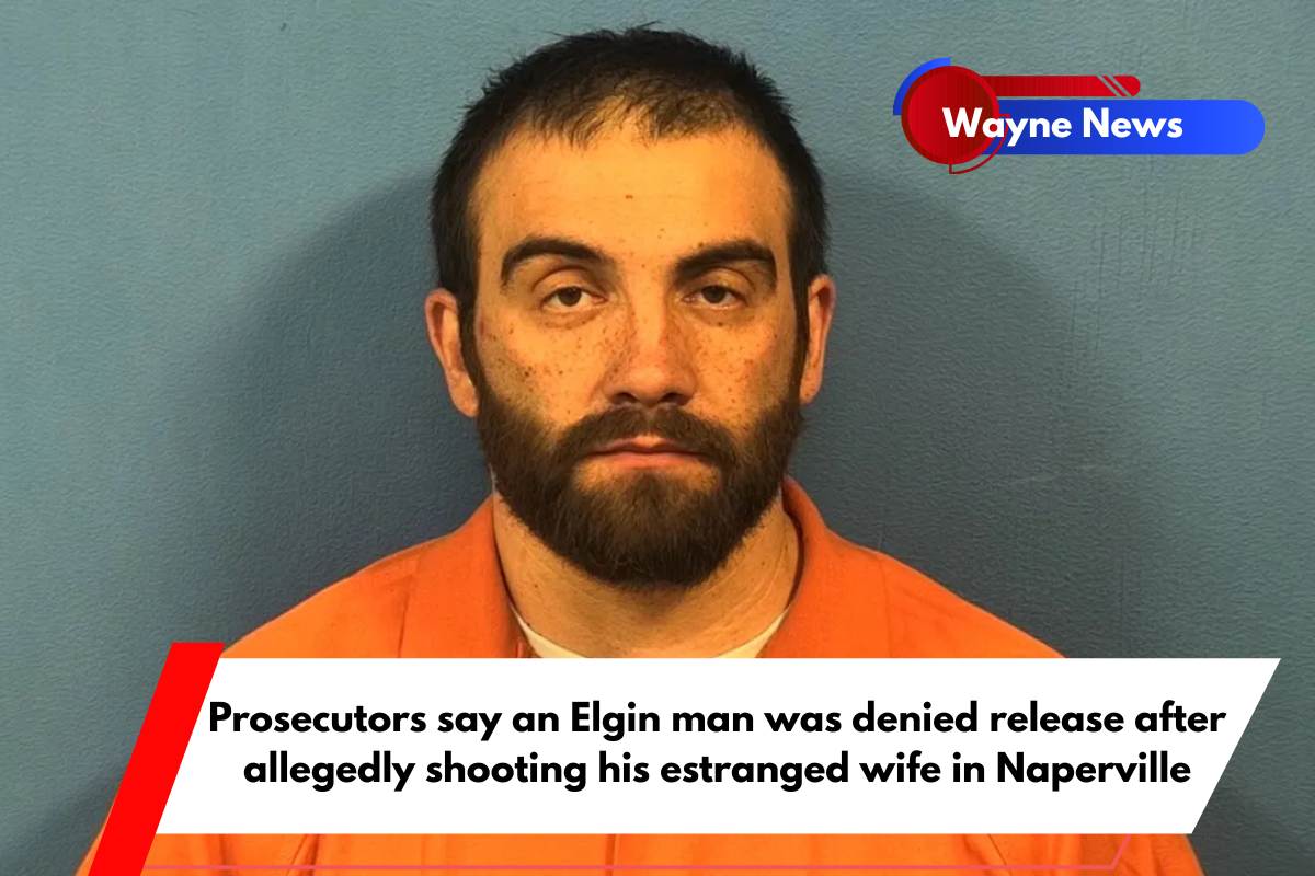 Prosecutors say an Elgin man was denied release after allegedly shooting his estranged wife in Naperville
