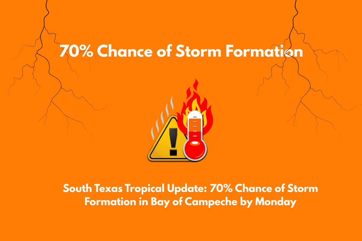 South Texas Tropical Update 70% Chance of Storm Formation in Bay of Campeche by Monday