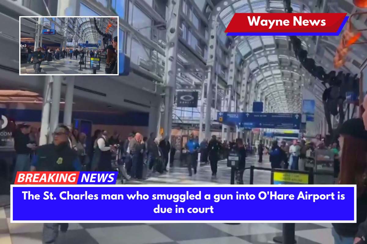 The St. Charles man who smuggled a gun into O'Hare Airport is due in court