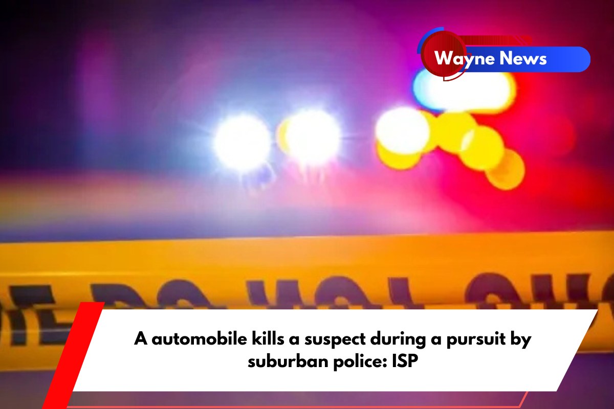 A automobile kills a suspect during a pursuit by suburban police ISP