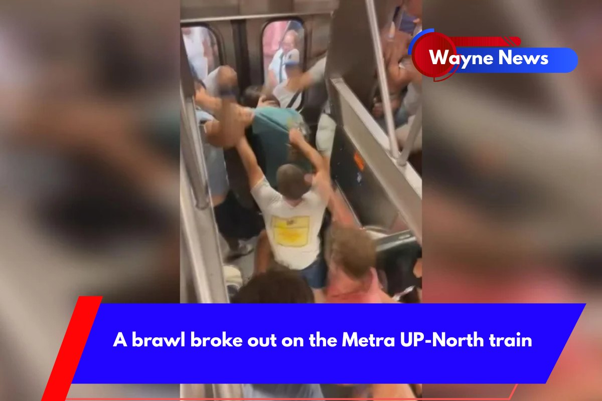 A brawl broke out on the Metra UP-North train