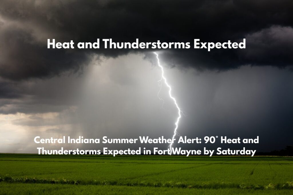 Central Indiana Summer Weather Alert 90° Heat and Thunderstorms Expected in Fort Wayne by Saturday