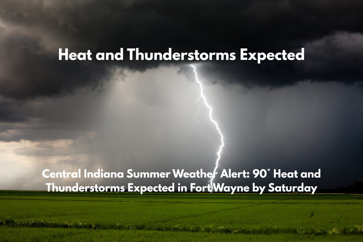 Central Indiana Summer Weather Alert 90° Heat and Thunderstorms Expected in Fort Wayne by Saturday