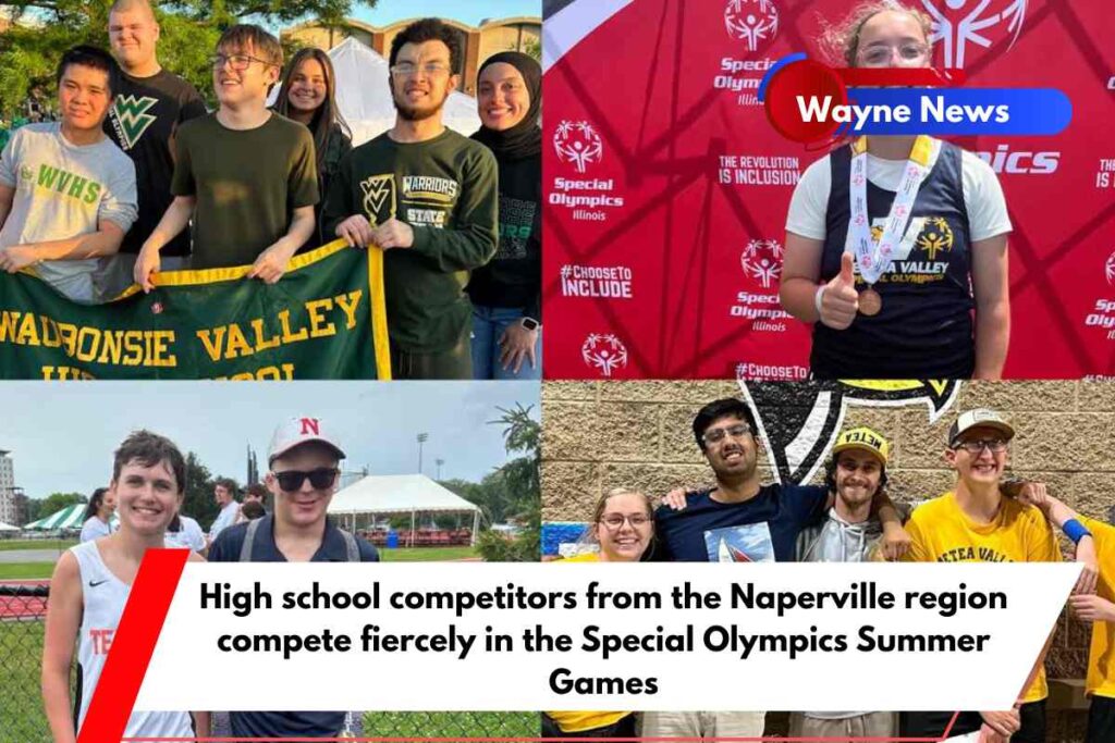 High school competitors from the Naperville region compete fiercely in the Special Olympics Summer Games