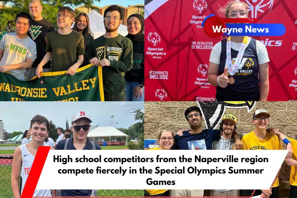 High school competitors from the Naperville region compete fiercely in the Special Olympics Summer Games