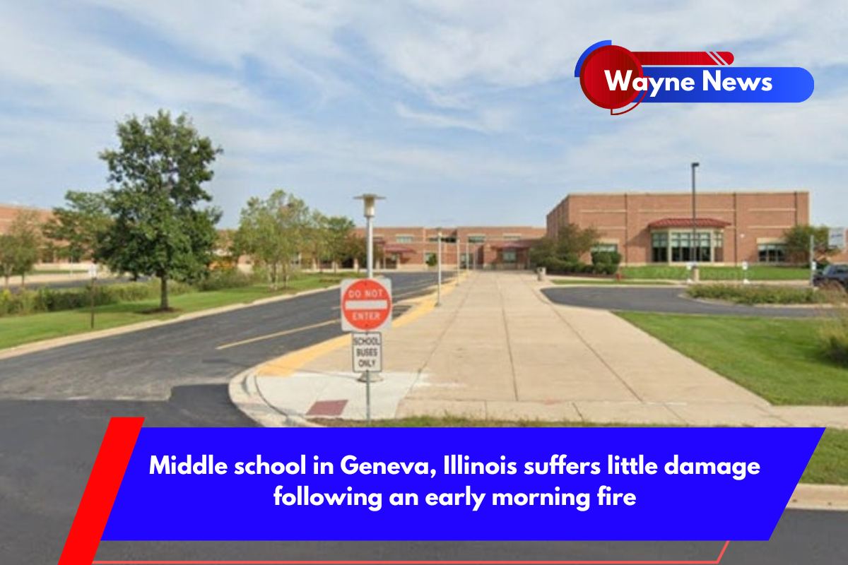 Middle school in Geneva, Illinois suffers little damage following an early morning fire