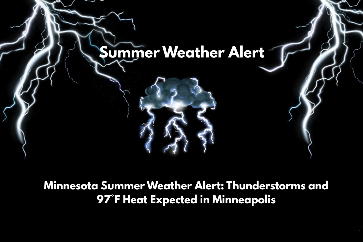 Minnesota Summer Weather Alert Thunderstorms and 97°F Heat Expected in Minneapolis