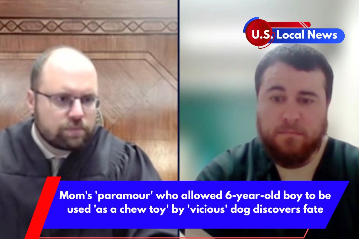 Mom's 'paramour' who allowed 6-year-old boy to be used 'as a chew toy' by 'vicious' dog discovers fate