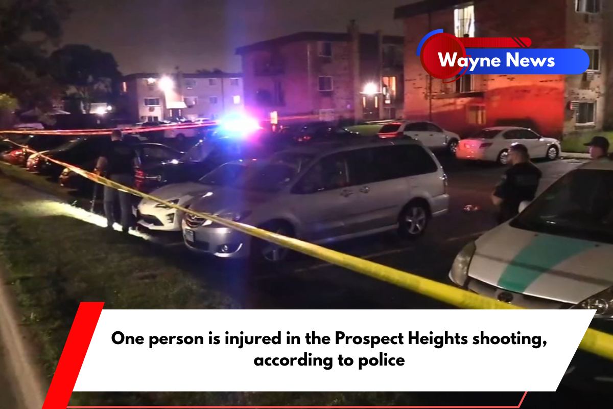 One person is injured in the Prospect Heights shooting, according to police