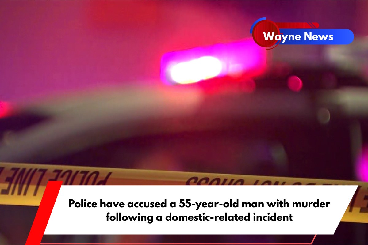 Police have accused a 55-year-old man with murder following a domestic-related incident