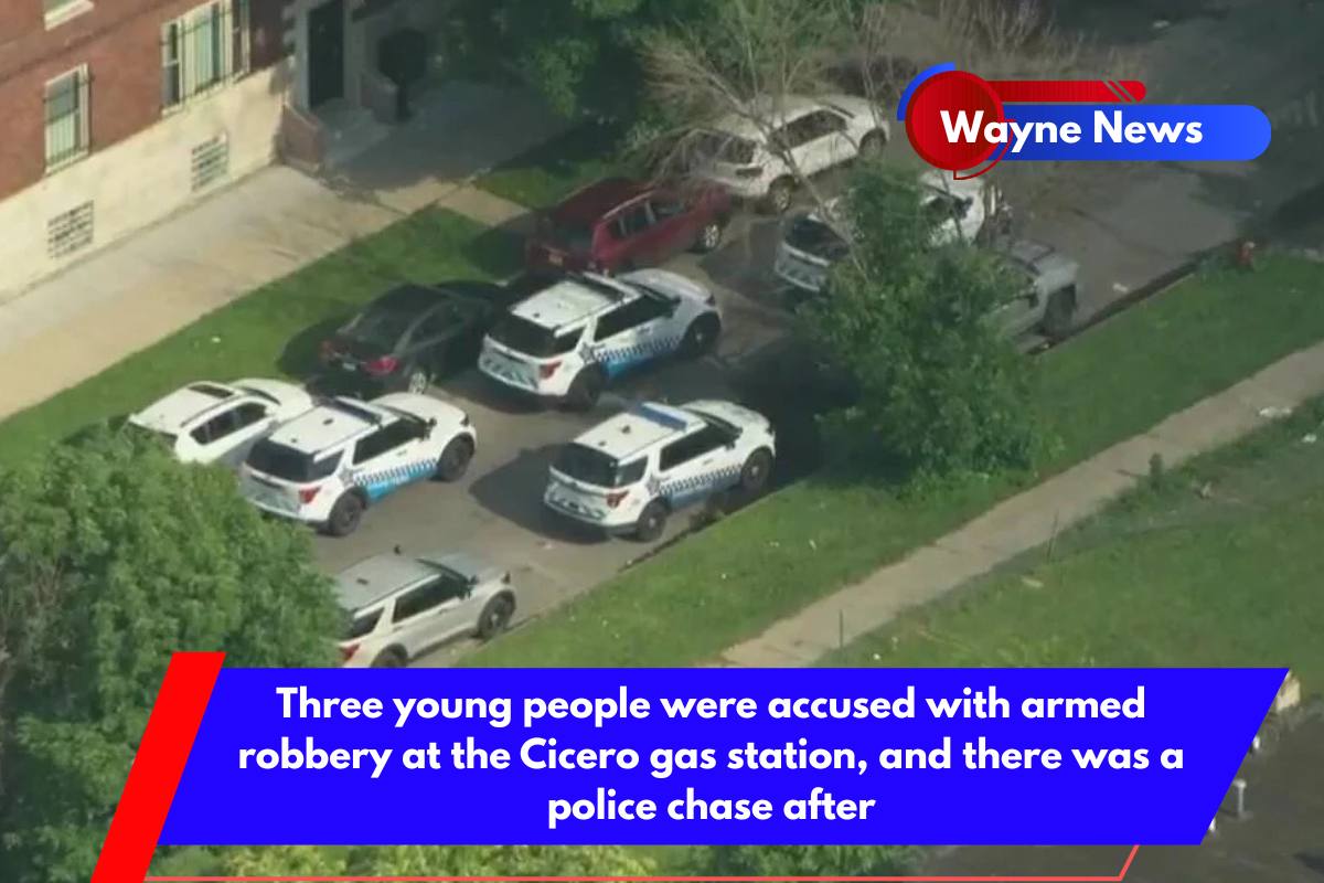 Three young people were accused with armed robbery at the Cicero gas station, and there was a police chase after