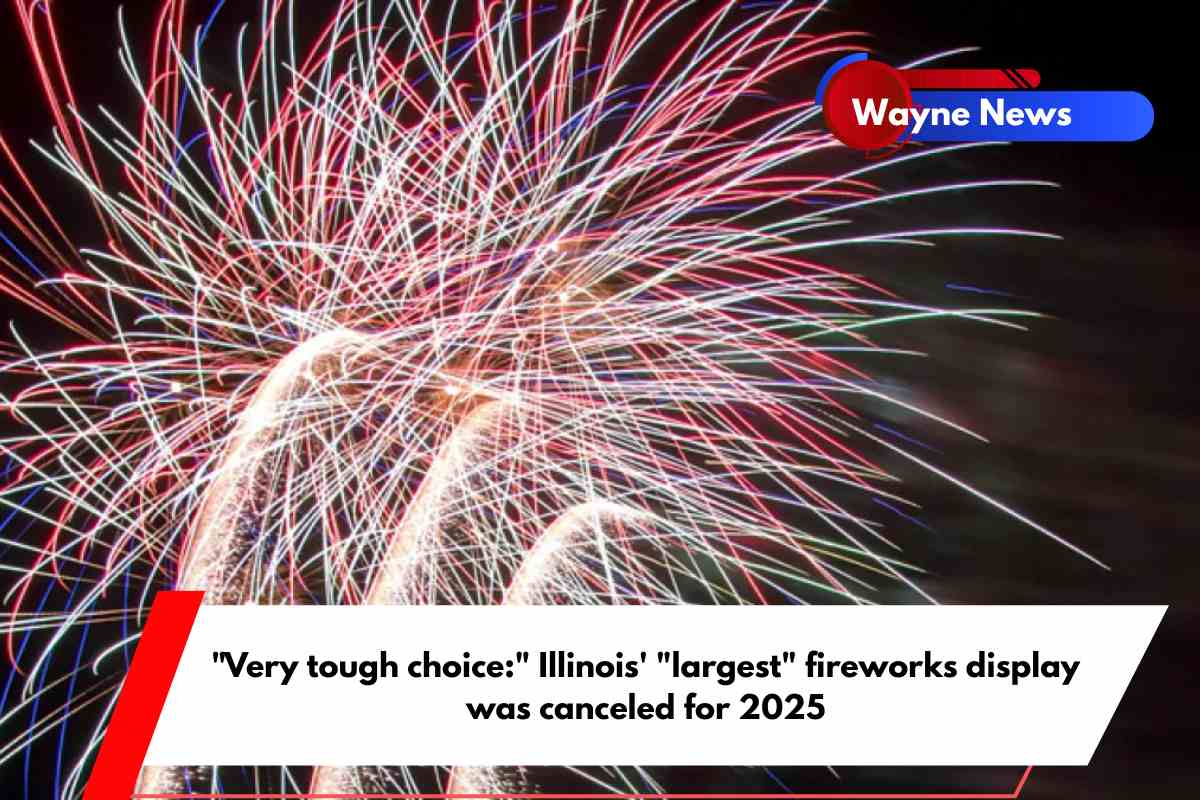 Very tough choice Illinois' largest fireworks display was canceled for 2025