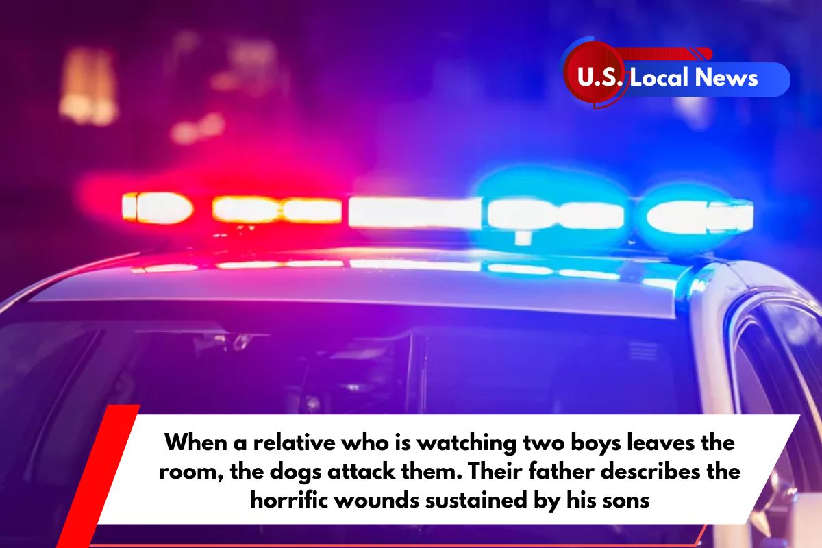 When a relative who is watching two boys leaves the room, the dogs attack them. Their father describes the horrific wounds sustained by his sons